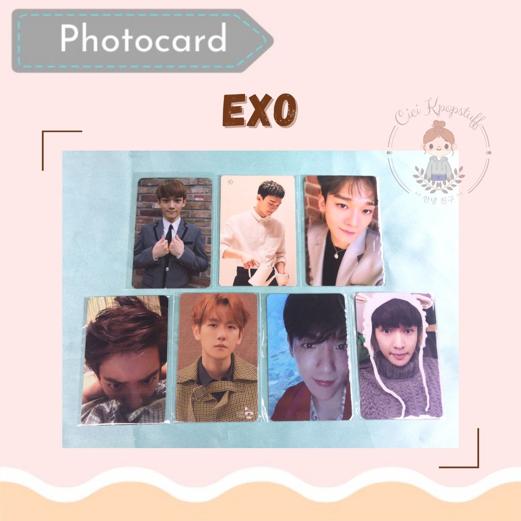 [OFFICIAL] Photocard EXO Chen Kopi Universe Growl AAAF Chanyeol SFY Baekhyun Bambi Cashbee Lay SFY