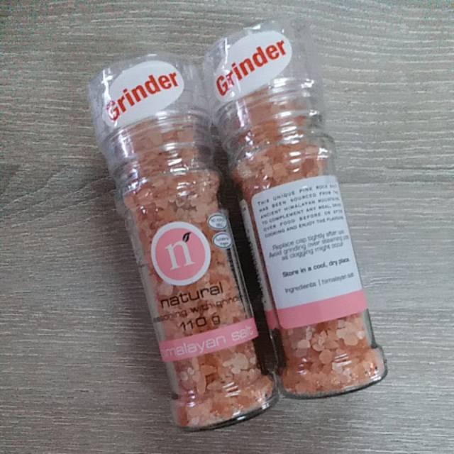 

Natural Uncle Rams Himalayan Pink Salt Garam Himalayan Botol Penggiling Grinder Plus Bubble Wrap