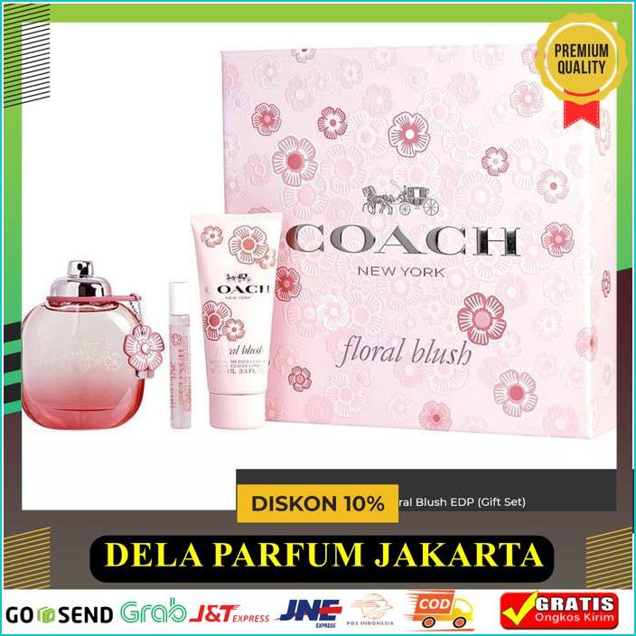 COACH FLORAL BLUSH EDP - PARFUM ORIGINAL GIFT SET KUALITAS BERKELAS