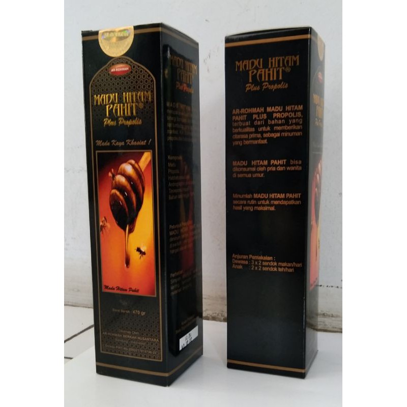 

Madu Hitam pahit plus Propolis