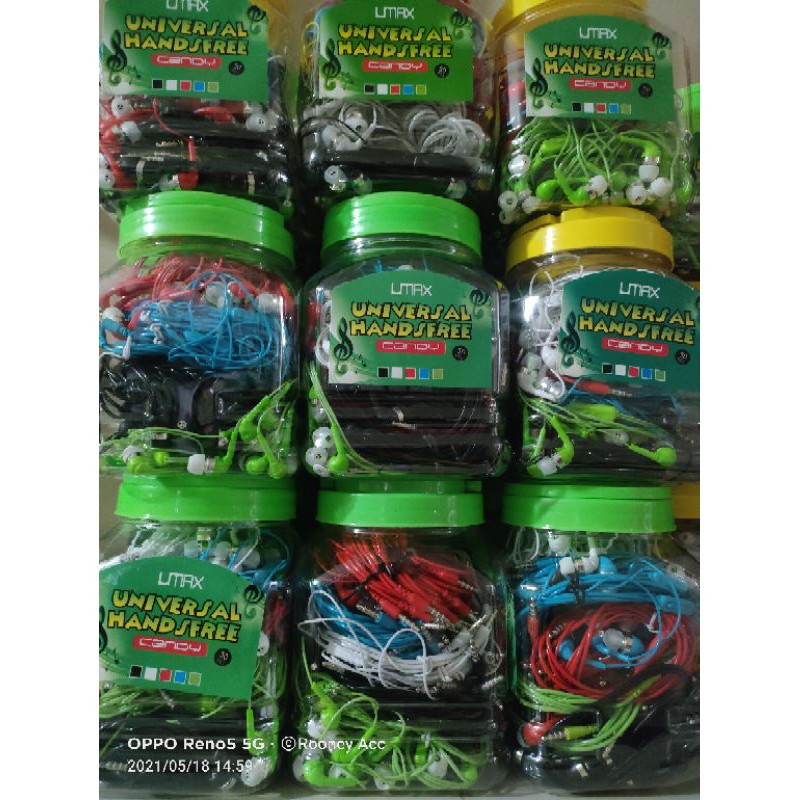 HEADSET TOPLES PLUS MIC UMAX ISI 50PCS/HF TOPLES UMAX/ZBOX/KABEL BULAT & PIPIH ISI 50PCS