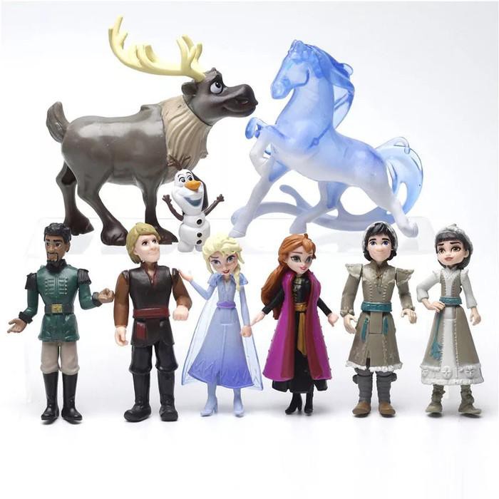 mainan figure murah Frozen 2 figure dekorasi mainan Disney Princess Frozen2 movie 9 Limited