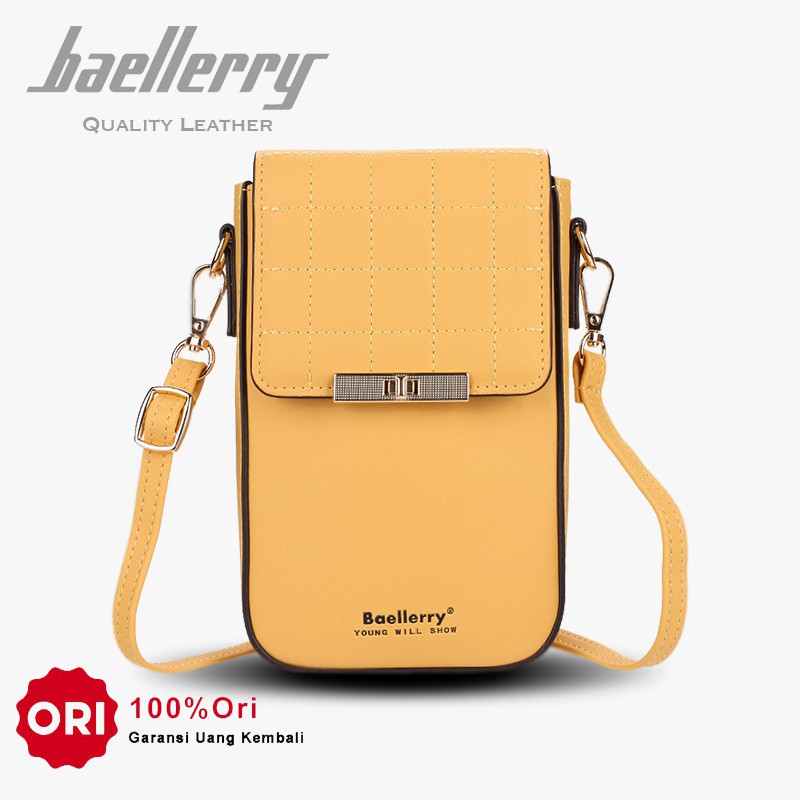 BAELLERRY N8612 Tas Selempang Wanita Tas Handphone Sling Bag Kulit PU Leather WATCHKITE WKOS