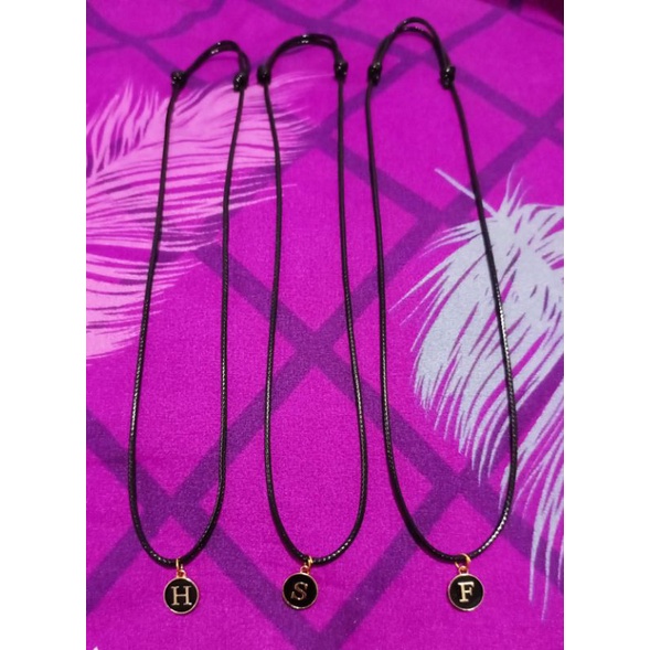 ZaphiraStore | COD - KALUNG INISIAL LIONTIN EPOXY A - Z | KALUNG HURUF Tali Korea AntiAir 2mm / KALUNG ENAMEL COIN EPOXY