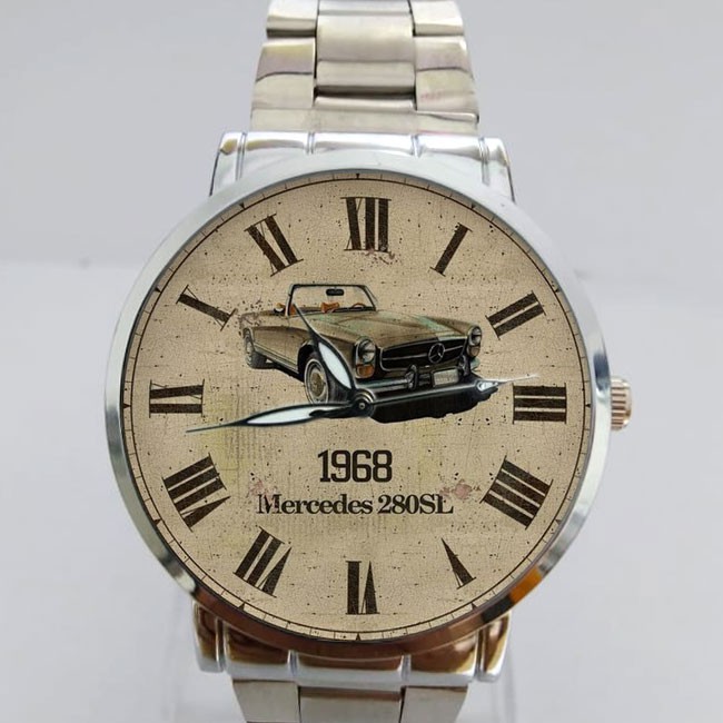 Jam Tangan Stainless Custom Mercedes 1968 Vintage