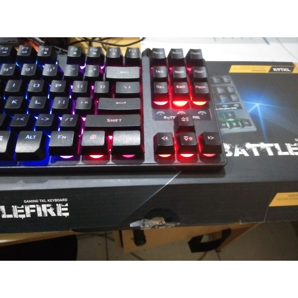 Keyboard Gaming Rexus Battlefire K9TKL Backlight / K9 TKL Fortress - Silver