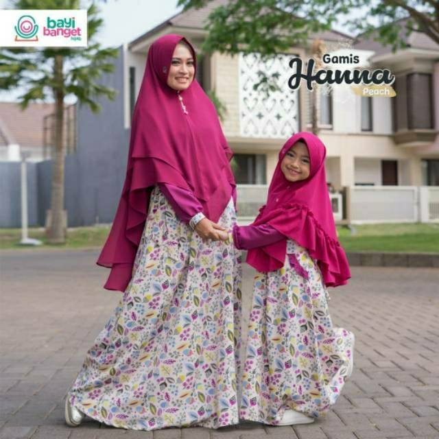 Gamis  Couple  ibu dan anak Hana by Bayibangethijab Shopee    Gamis  Couple  ibu dan anak Hana by Bayibangethijab Shopee