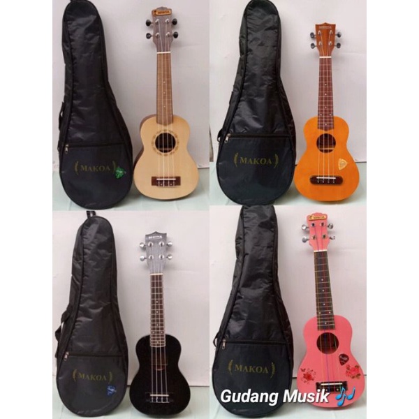 UKULELE SOPRANO 21&quot; MAKOA IMPORT BONUS PICK DAN TAS