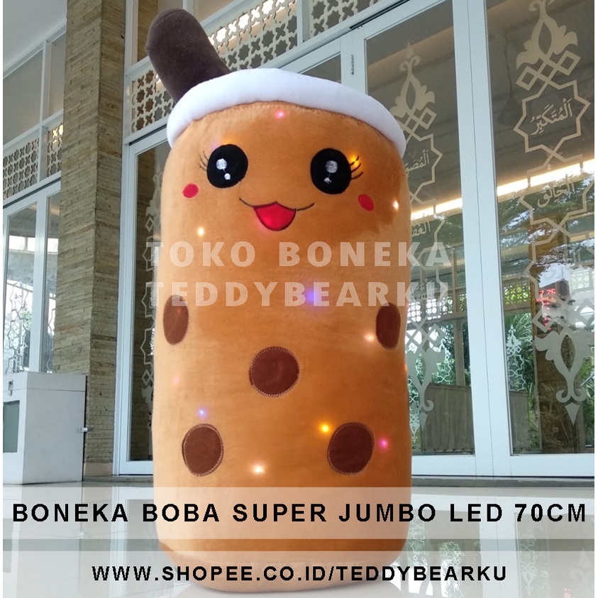 TERMURAH! BONEKA BOBA LED SUPER JUMBO 70CM LEBIH BESAR DARI GALON PRODUSEN LANGSUNG