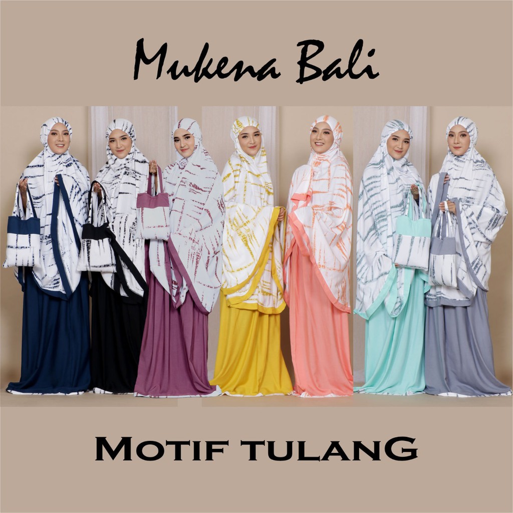 Mukena Bali Motif Tulang Super jumbo By Zahwa