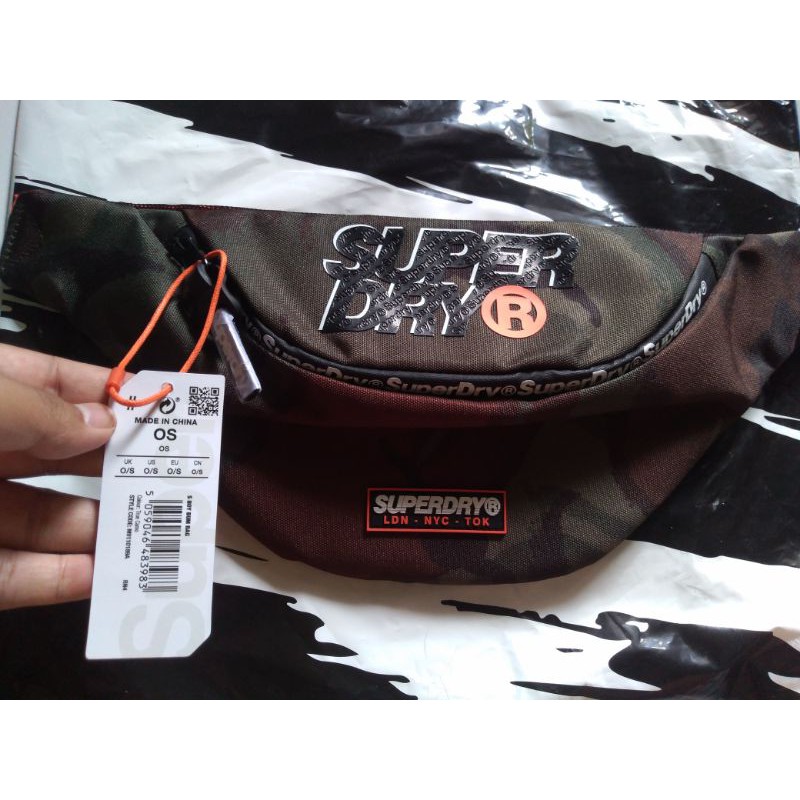 Waistbag Superdry Bum Bag Camo Black