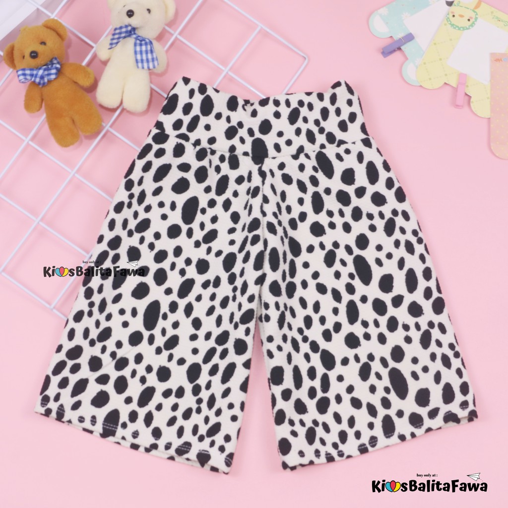 Kulot Motif Uk. 3-4 Tahun / Celana 3per4 Anak Cewek Skirt Murah Celana Pendek Pants Adem Kulot