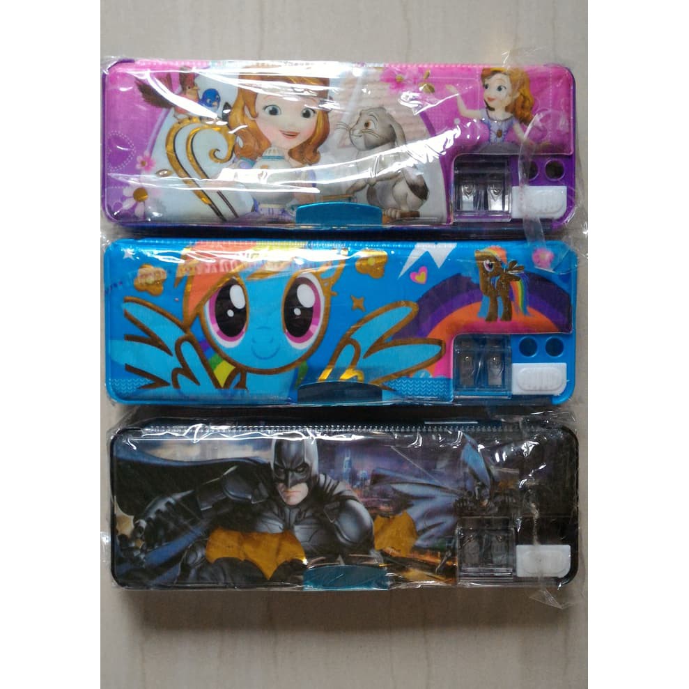 

Tempat/kotak pensil kecil karakter magnet & 2serutan (65026)