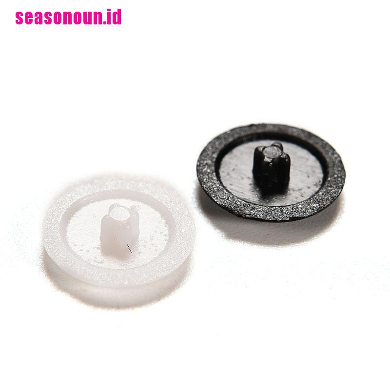 50 / 200x Tutup Sekrup Bahan Plastik Warna Hitam Putih