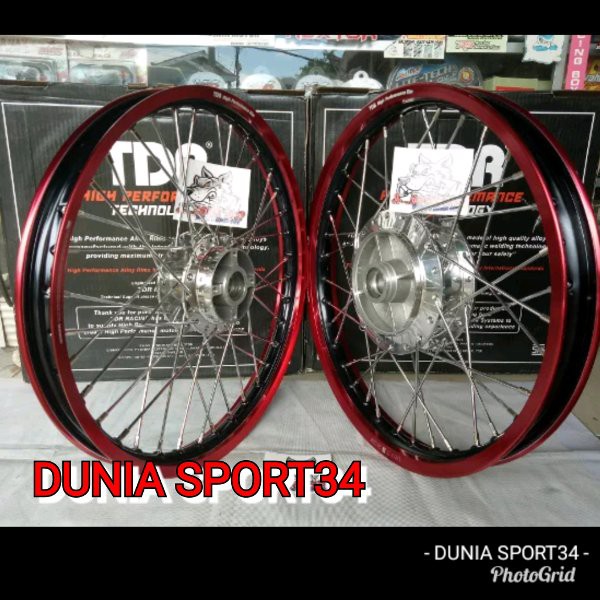 TOPPP paketan velg tdr ring 17 tromol set jari jari satria fu old satria fu new