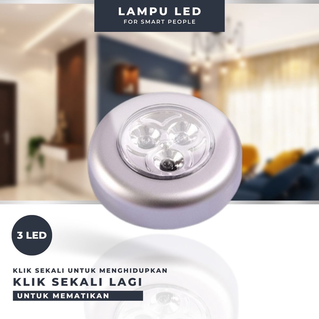 Lampu Led Tempel Dinding lemari Plafon
