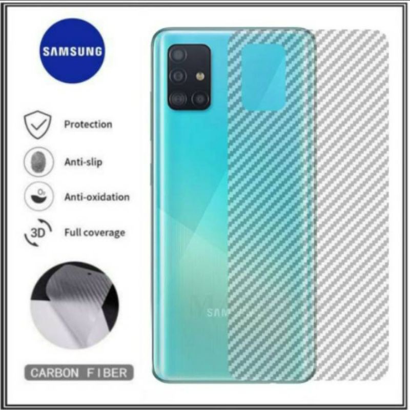 Garskin Carbon Samsung S10 Lite 2020 Skin Anti Gores Belakang Hp