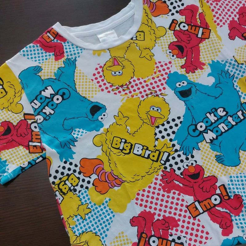 Kaos Sesame Street Full Print Second