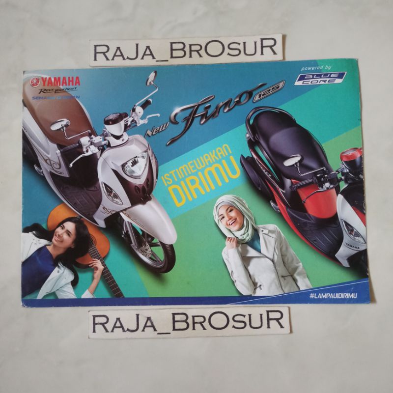 Poster brosur katalog leaflet Yamaha Mio Fino125/Fino125 2016
