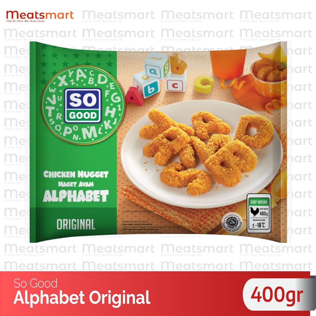 

SO GOOD CHICKEN NUGGET ALPHABET ORIGINAL 400g