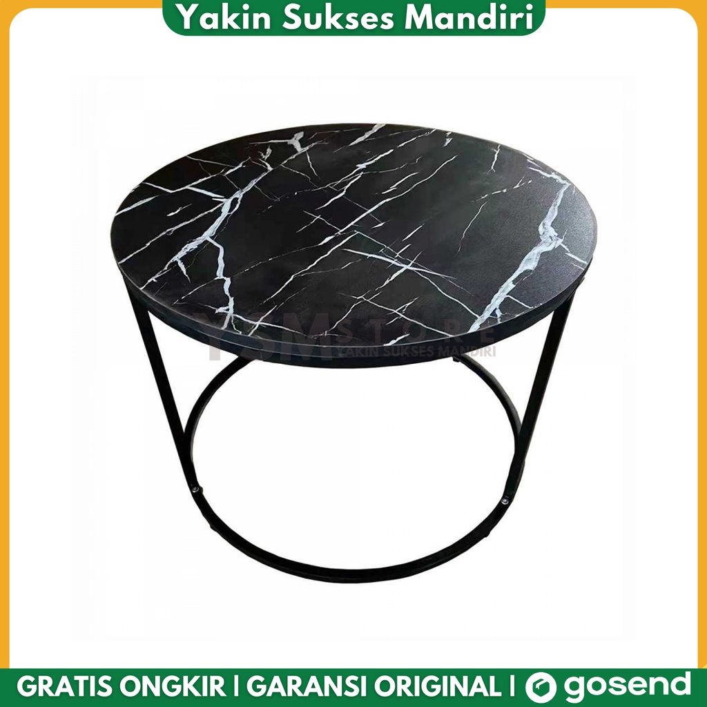 Meja Bulat Bundar Meja Sofa Side Table Marbel European Style Round