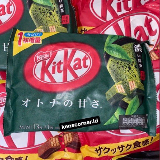KitKat Otona No Amasa Green Tea Japan / Coklat KitKat Green Tea Import Japan