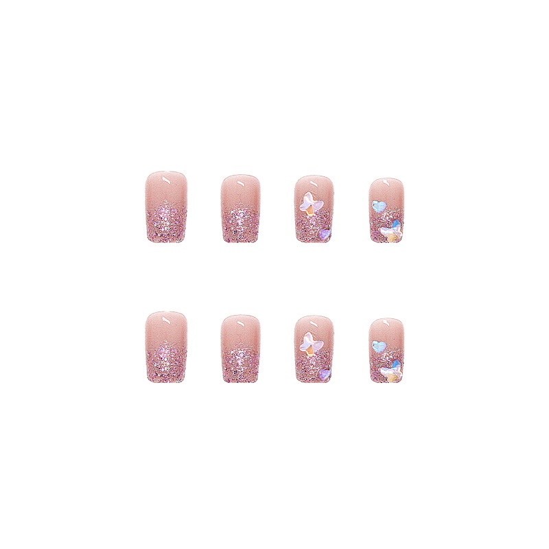 24pcs / Kotak Kuku Palsu Full Cover Z331 Untuk Dekorasi Nail Art