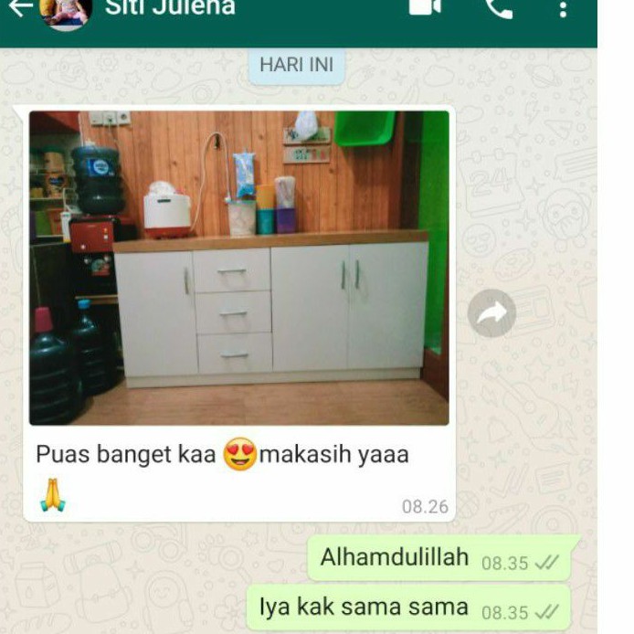kitchen set bawah 4 pintu custom