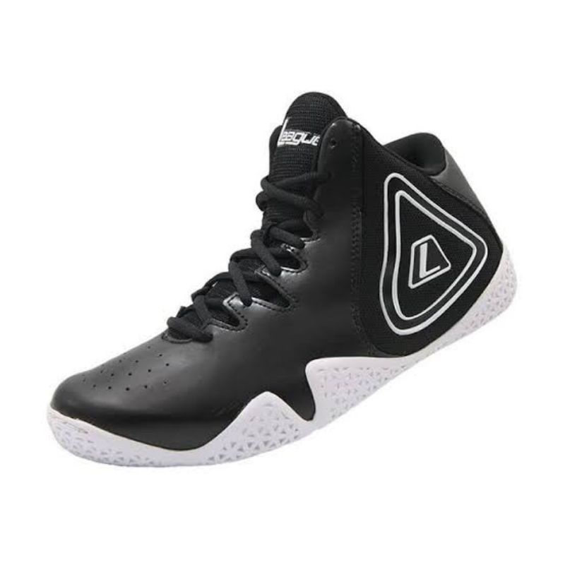 Sepatu League Basket Fundamental Hitam Putih Original
