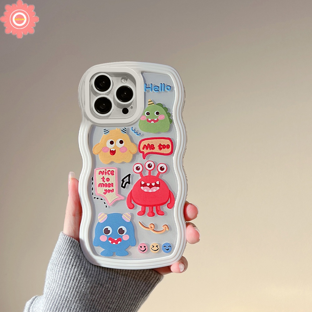 Soft Case Motif Kartun Monster Kecil Lucu Untuk Redmi 10 9A 9T 9 9C NFC 10A 10 Redmi Note 10 11 10s Note 9 8 11s 10 Pro Max Plus