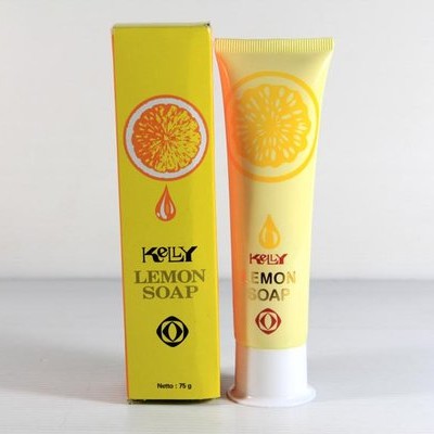 KELLY Lemon Soap | SABUN CUCI MUKA | membersihkan kulit, menghilangkan kotoran dan sisa make-up pada pori-pori kulit, menjadikan wajah bersih, segar, dan bercahaya | Pembersih kulit wajah muka | Membersihkan dan menutrisi kulit wajah sekaligus merawat