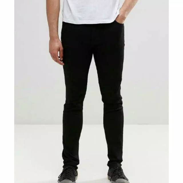 Celana Jeans Slimfit Hitam dengan Desain Elegan untuk Pria Trendy SEDANG LARIS!! Celana Jeans Slimfit Denim Hitam / Celana Panjang Pria Jeans Black