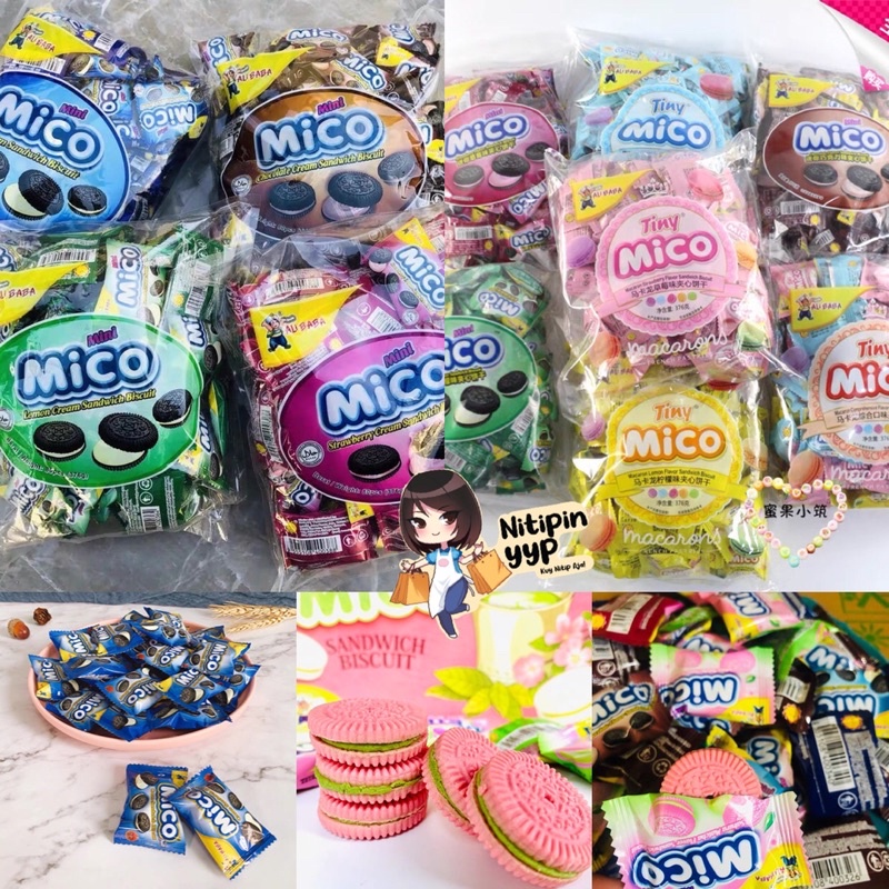 [HRG PER PCS] CoCo MiCo Macaron Sandwich Biscuit - MINI MACARON BISCUIT - Makaron Biskuit Mini LEZAT