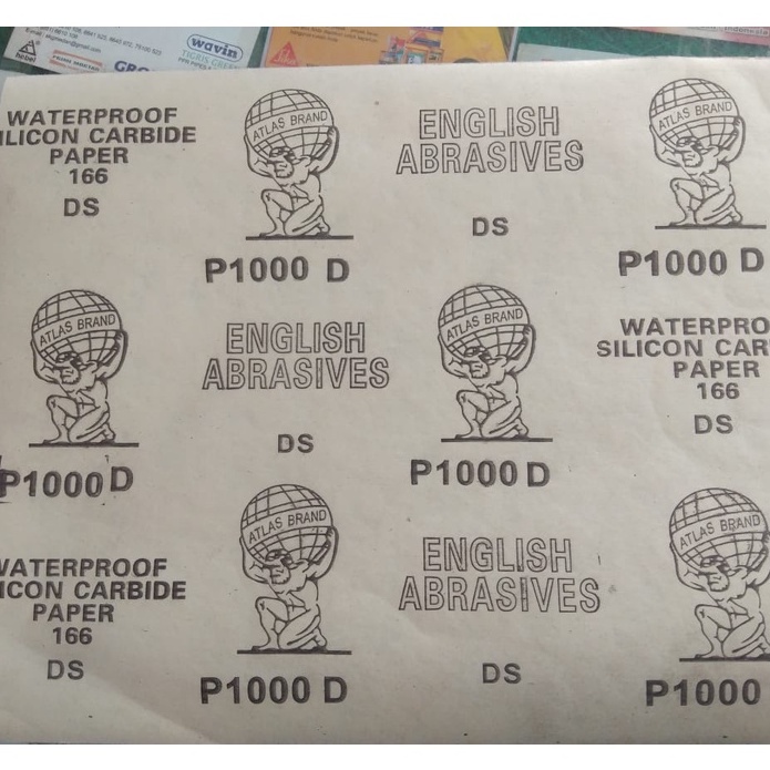 KERTAS PASIR / AMPLAS WATERPROOF SILICON CARBIDE PAPER BOLA DUNIA