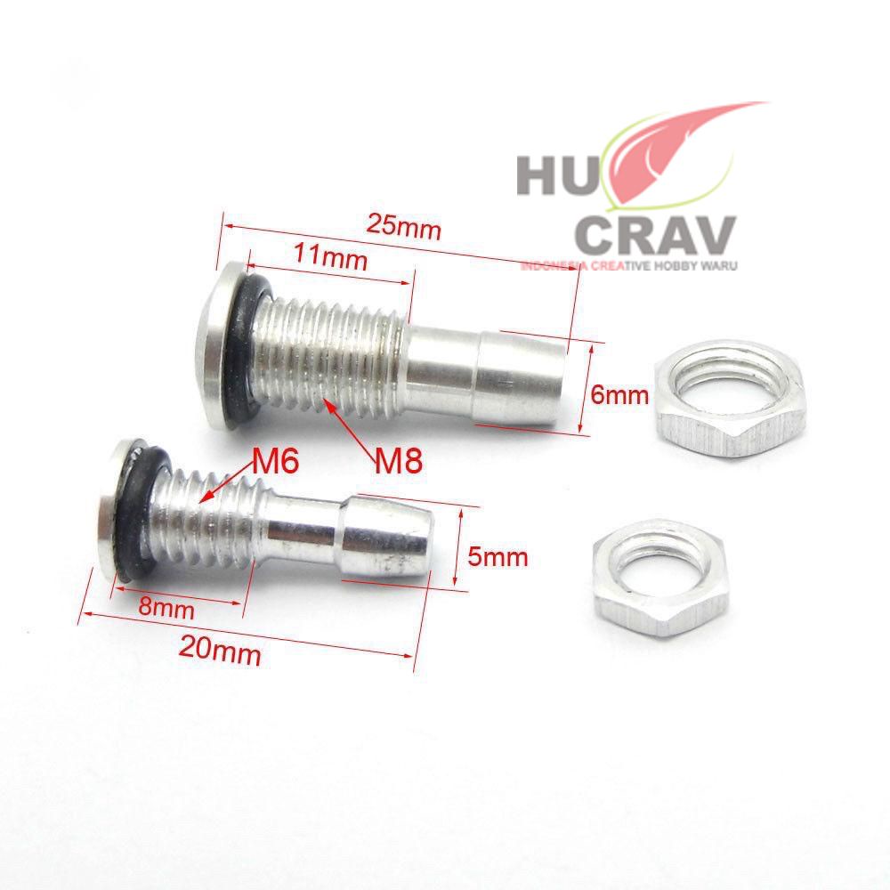 Aluminum Water Outlet For RC Boat Zenoah