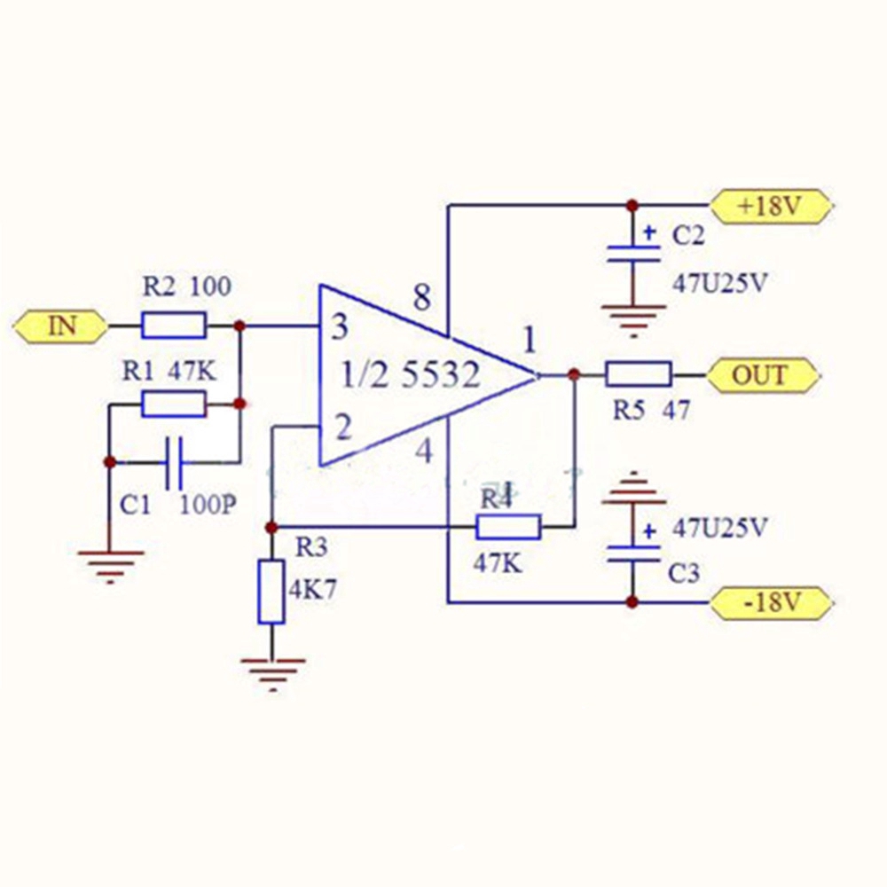 ✫〖ready to ship/COD〗✫  Dual OP Amp Preamp DC amplification Kosong untuk NE5532 ad826 X201 2134 X201 2604