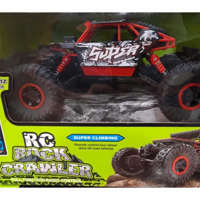 MAINAN MOBIL REMOT RC REMOTE CONTROL 4WD ROCK CRAWLER LEADER 2.4GHZ - HITAM