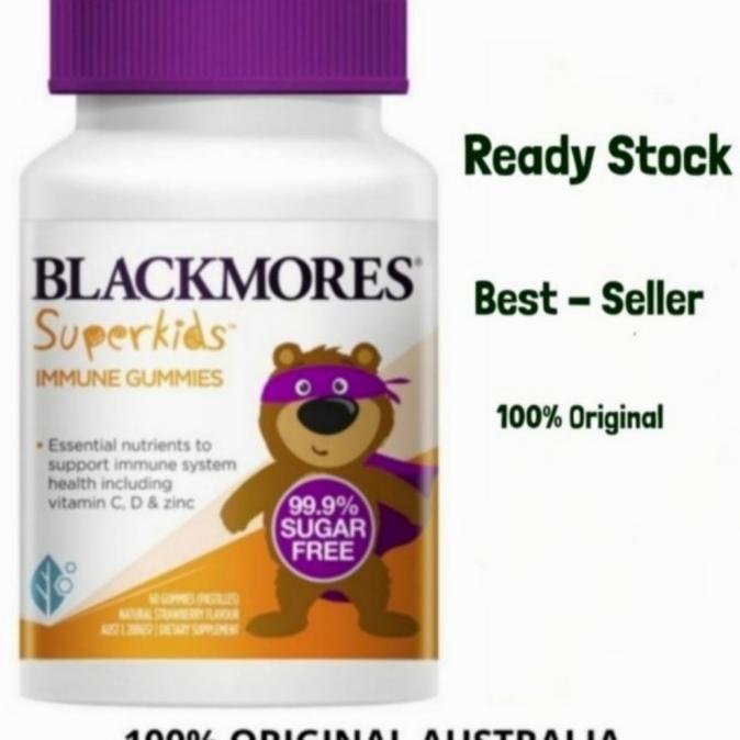 Blackmores Superkids immune gumies vitamin anak C, D dan zinc