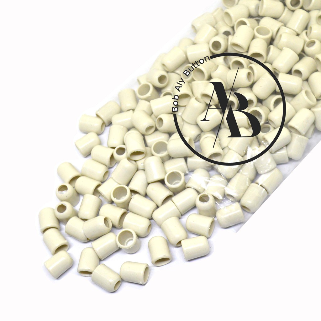 STOPPER TALI SERUT 3 MM PER 100 PCS BROKEN WHITE STOPPER AFITSON BW