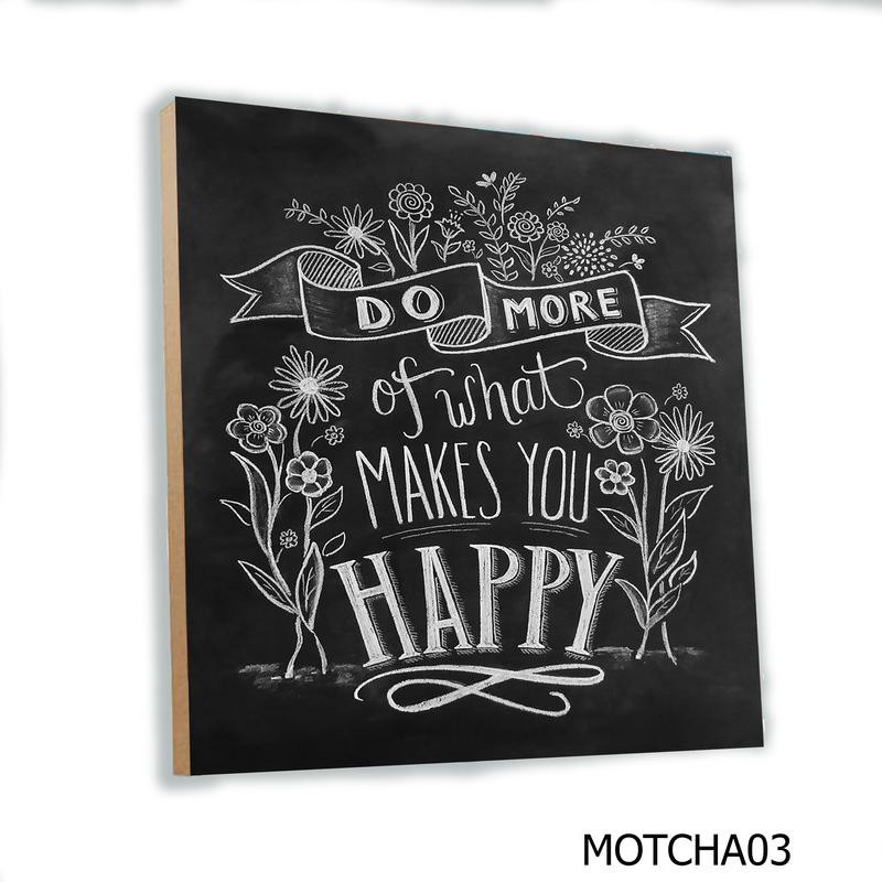  Hiasan  Dinding  Poster Kayu  QUOTES KATA MOTIVASI 20x20cm 