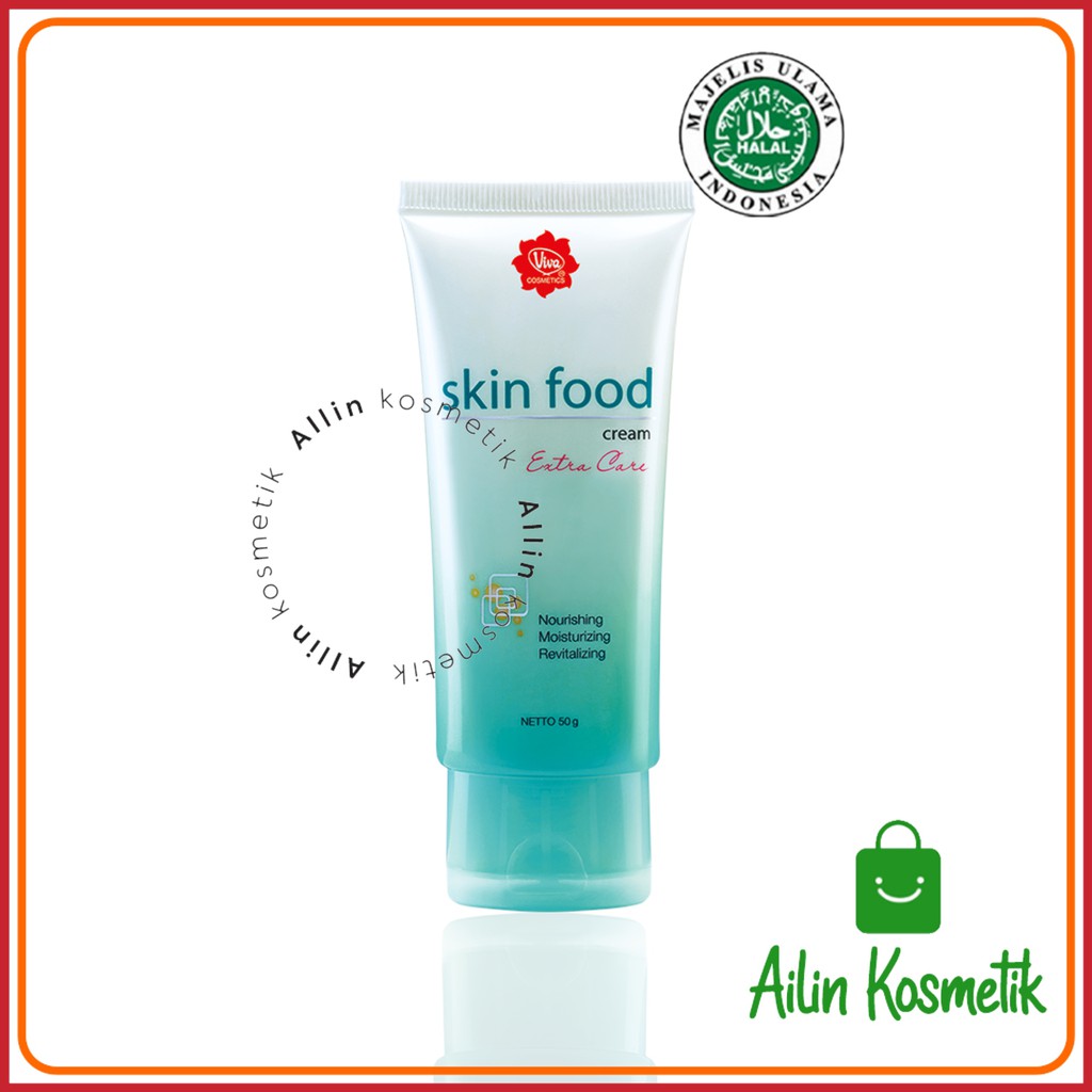 (Tube) VIVA Skin Food Cream Extra Care 50gr ORI BPOM / Pelembab Moisturizer by AILIN