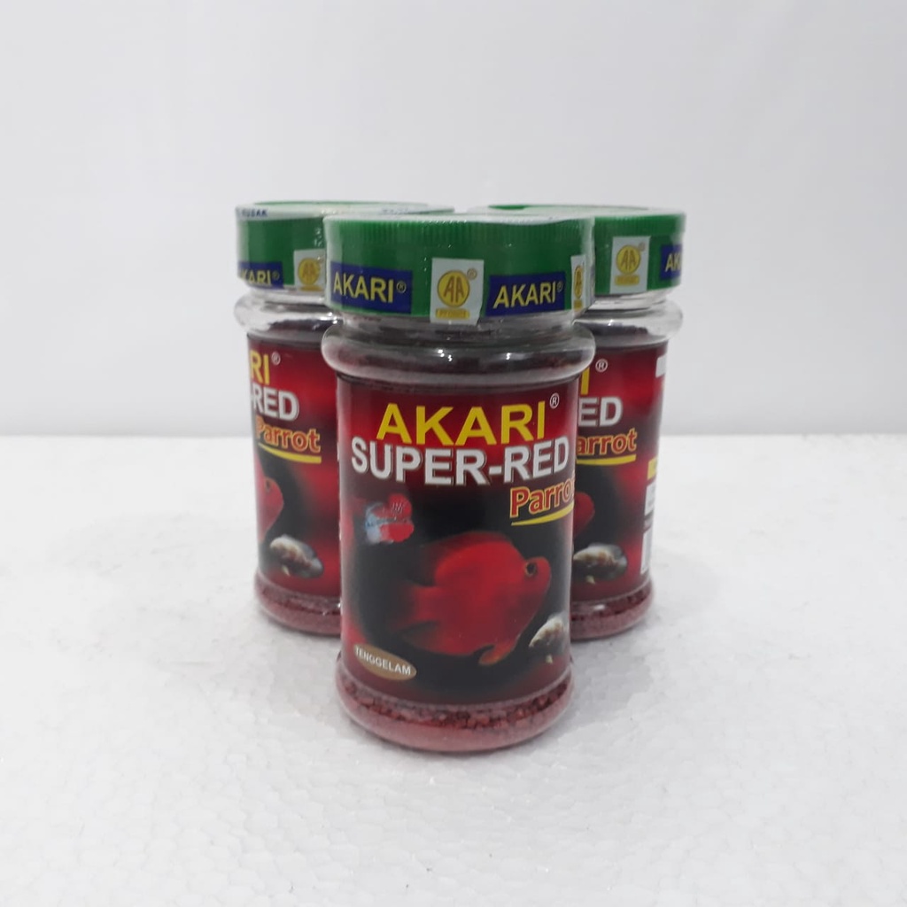 Pakan Ikan Akari Super Red Parrot 140gr pakan ikan hias