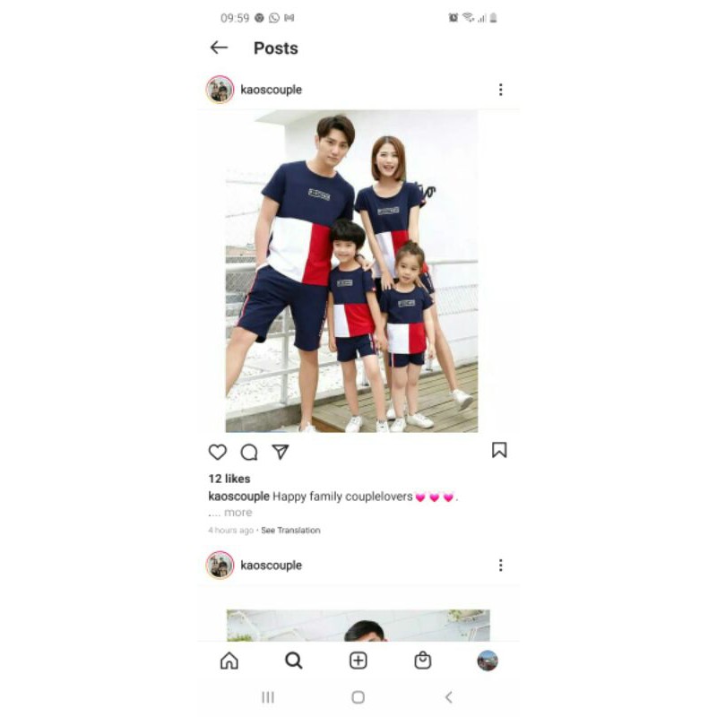 couple baju kaos keluarga 2 anak
