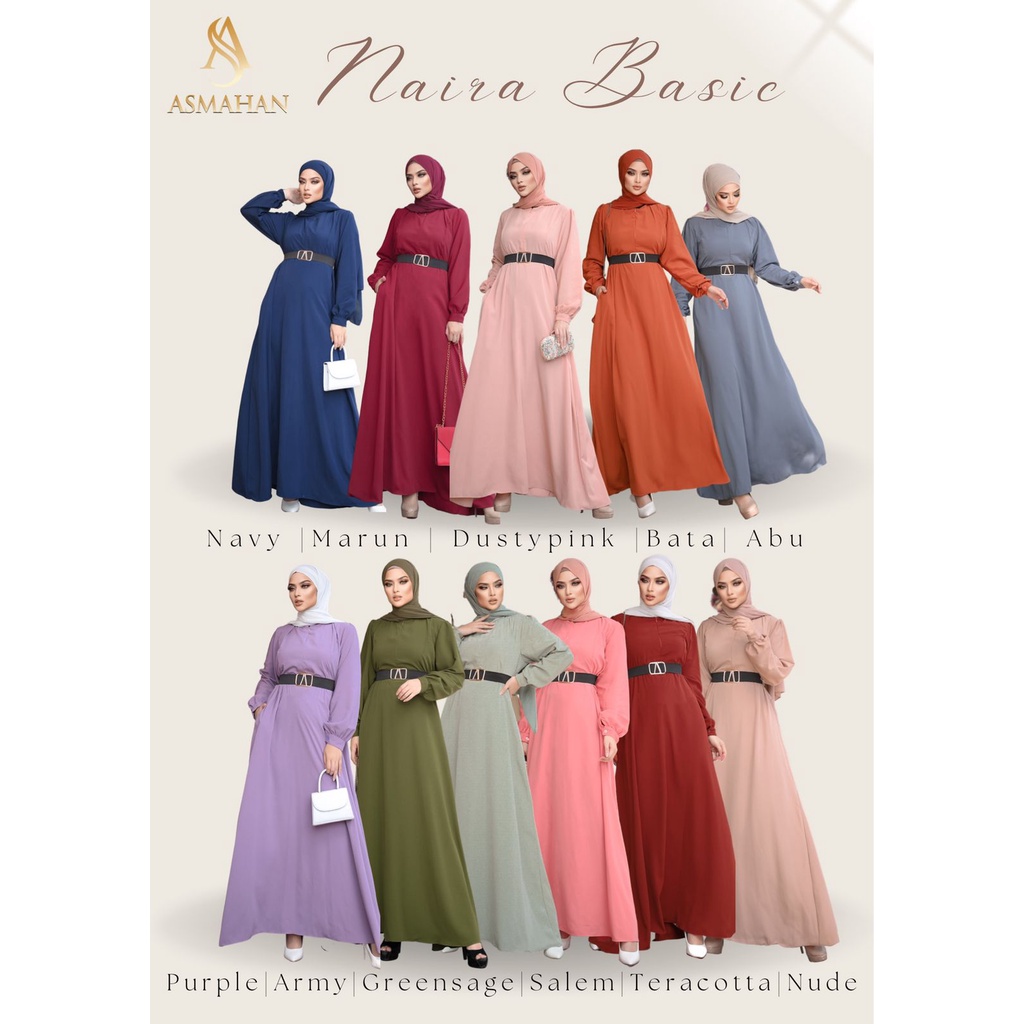 Daster Arab Asmahan Naira Basic by Asmahan Original