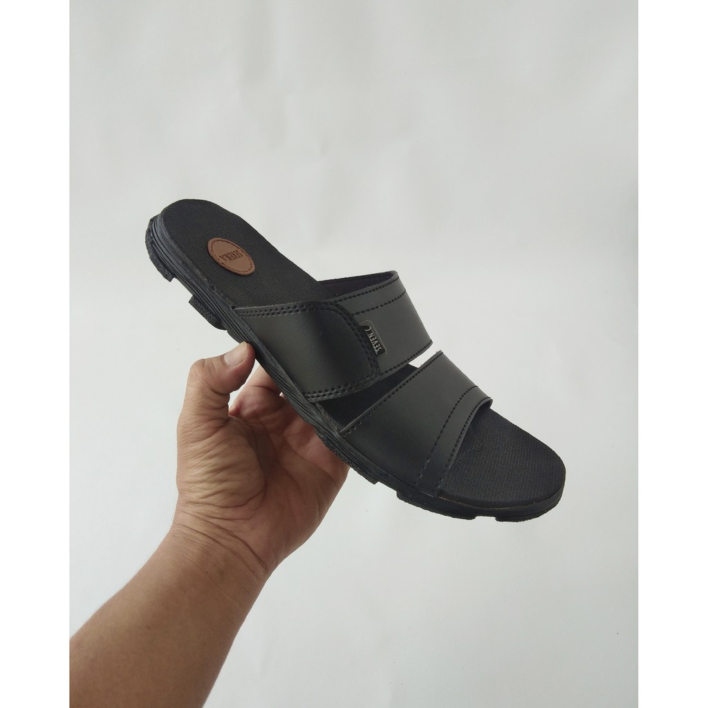 Sandal pria waka105. Sandal kulit. Sandal pria. Sandal slop