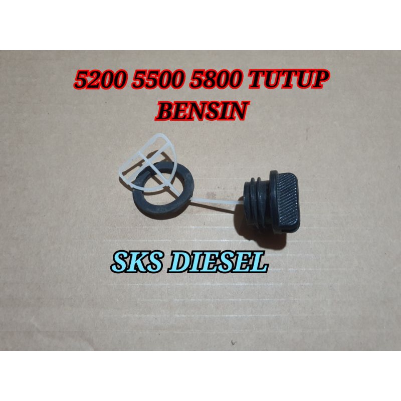 Cap Fuel Filter Tutup Tangki Minyak Bensin Chainsaw Senso Sinso Mini 5200 5500 5800