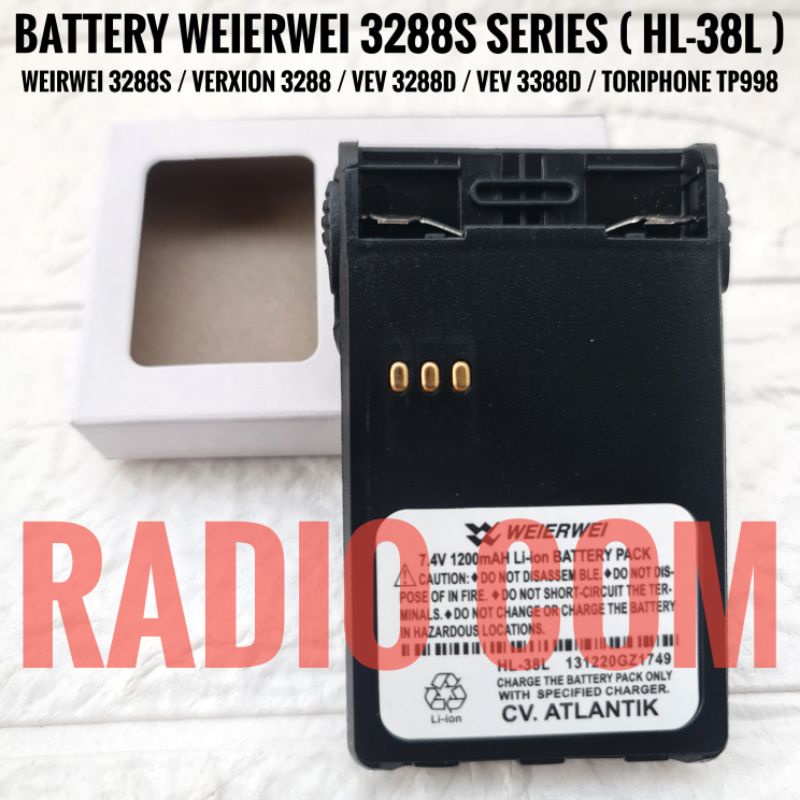 BATRE HT WEIRWEI VEV 3288S BATRE HT VERXION 3288S VEV 3388D LITHIUM ORIGINAL