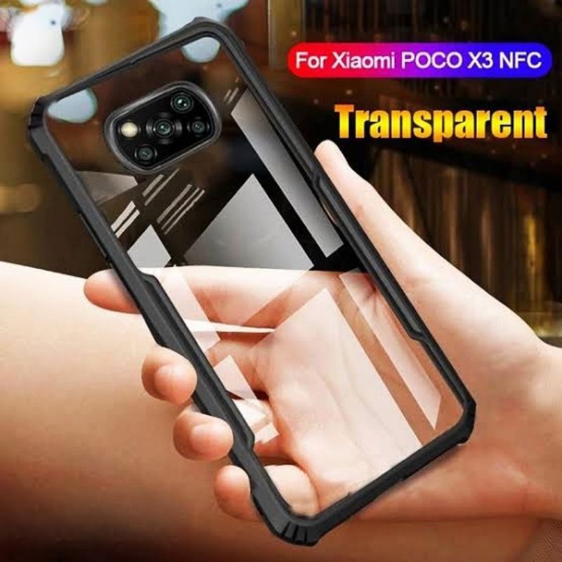 (FUZE ARMOR)CASE XIAOMI POCO F3/X3/M4 PRO 5G ACRYLIC TRANSPARANT