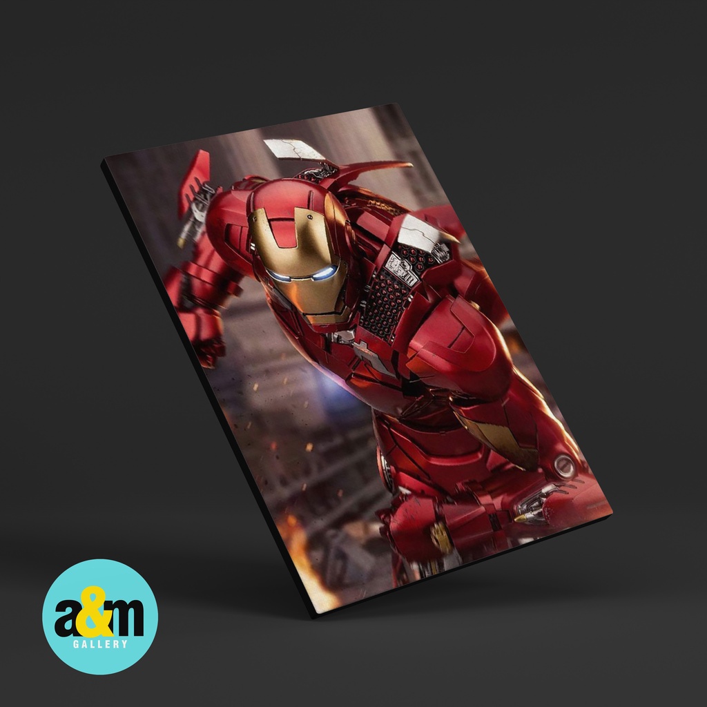 Pajangan Dinding Kamar IRON MAN I Hiasan Dinding Kamar IRON MAN I Poster Kayu Superhero Dekorasi Kamar - A&amp;M