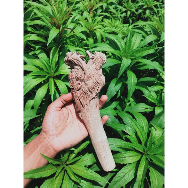 gagang cemeti ukir naga